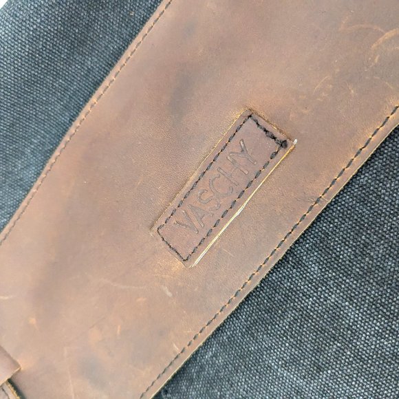 Brown and Black Messenger Bag - Picture 14 of 15